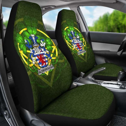 Aldborough \bIreland Car Seat Cover Celtic Shamrock ( Set Of Two)