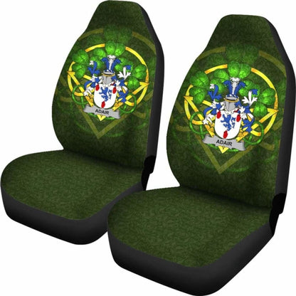 Adair \bIreland Car Seat Cover Celtic Shamrock ( Set Of Two)