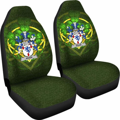 Adair \bIreland Car Seat Cover Celtic Shamrock ( Set Of Two)