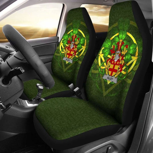 Alley \bIreland Car Seat Cover Celtic Shamrock ( Set Of Two)