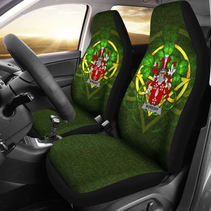 Worsopp \bIreland Car Seat Cover Celtic Shamrock ( Set Of Two)