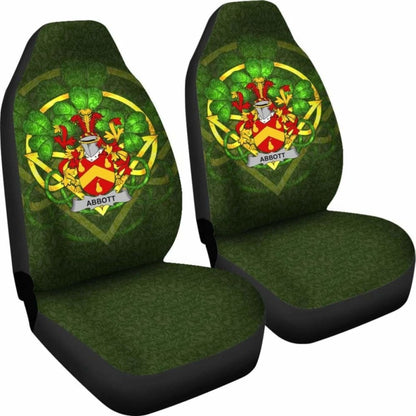Abbott \bIreland Car Seat Cover Celtic Shamrock ( Set Of Two)