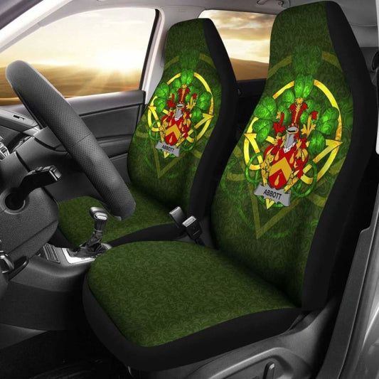 Abbott \bIreland Car Seat Cover Celtic Shamrock ( Set Of Two)