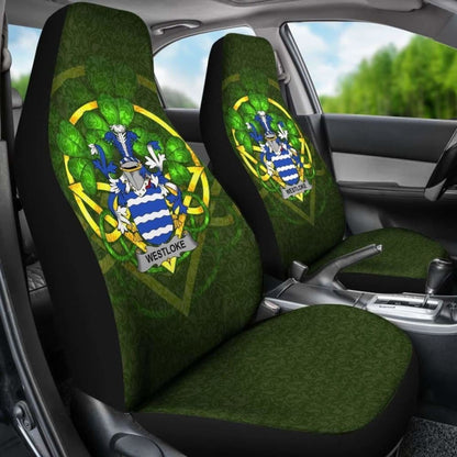 Westloke Or Westlock \bIreland Car Seat Cover Celtic Shamrock ( Set Of Two)