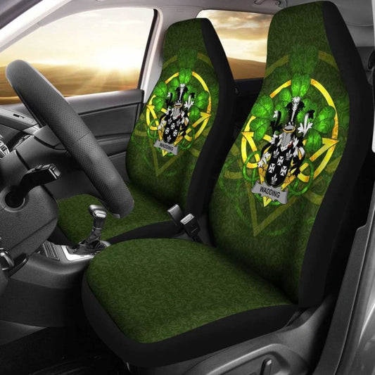 Wadding \bIreland Car Seat Cover Celtic Shamrock ( Set Of Two)