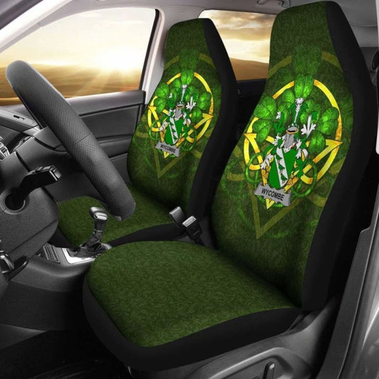 Wycombe \bIreland Car Seat Cover Celtic Shamrock ( Set Of Two)