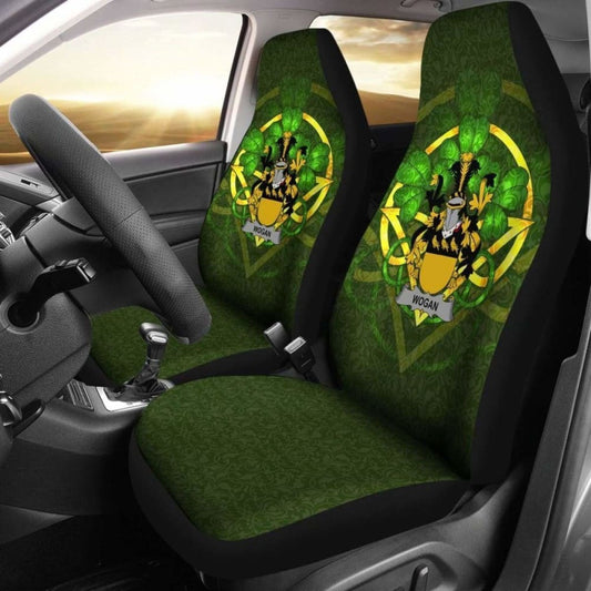 Wogan \bIreland Car Seat Cover Celtic Shamrock ( Set Of Two)
