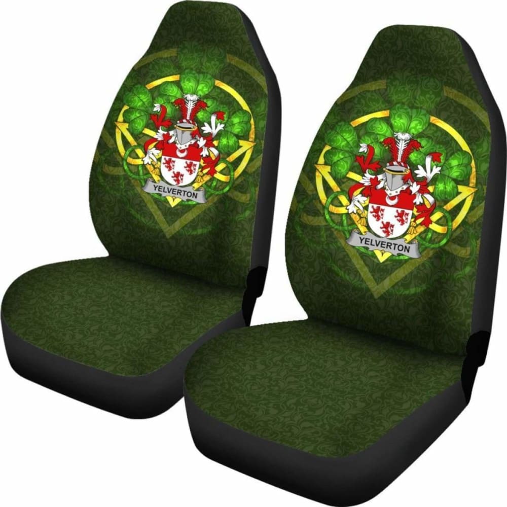 Yelverton \bIreland Car Seat Cover Celtic Shamrock ( Set Of Two)
