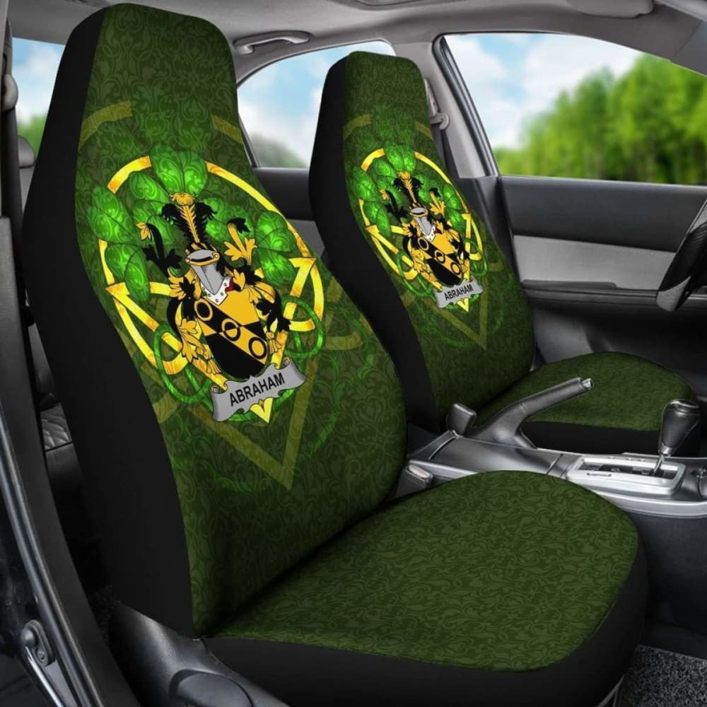 Abraham \bIreland Car Seat Cover Celtic Shamrock ( Set Of Two)