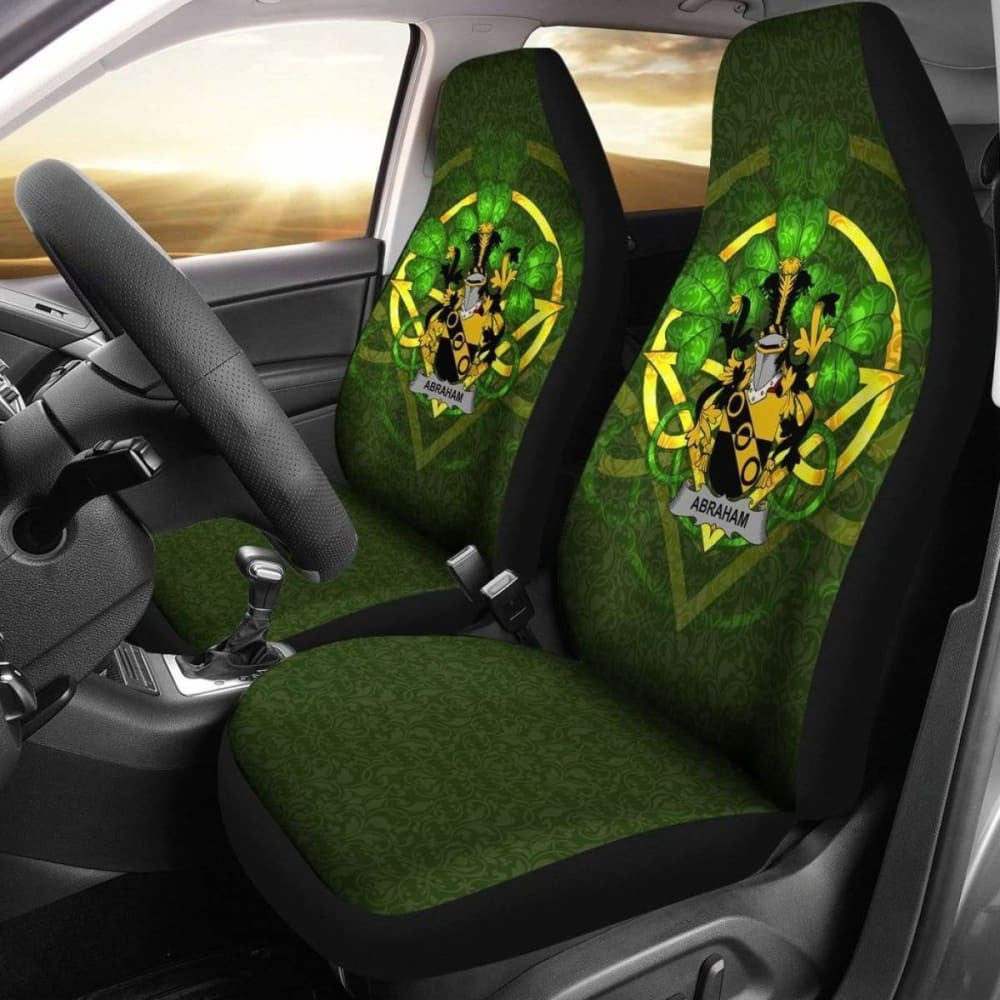 Abraham \bIreland Car Seat Cover Celtic Shamrock ( Set Of Two)