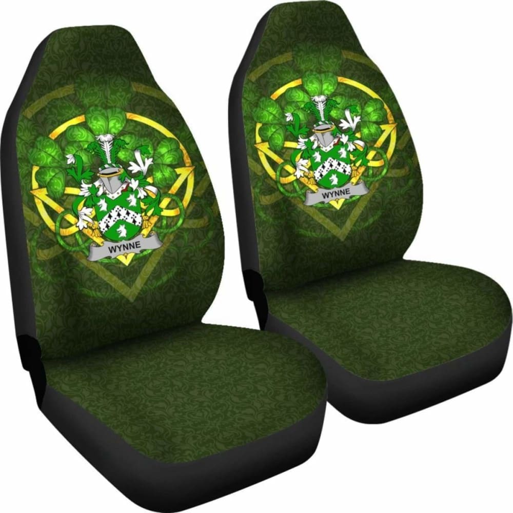 Wynne \bIreland Car Seat Cover Celtic Shamrock ( Set Of Two)