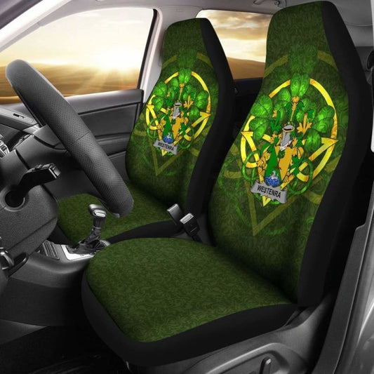 Westenra \bIreland Car Seat Cover Celtic Shamrock ( Set Of Two)