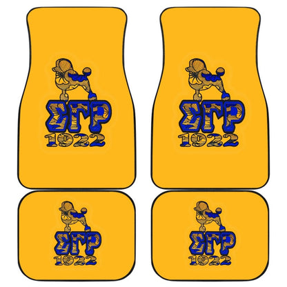 Yellow Sigma Gamma Rho Car Floor Mats