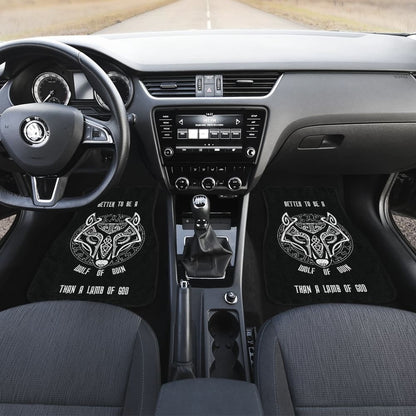 Wolf of Odin Fenrir Vegvisir Symbol Car Floor Mats