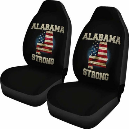Alabama Strong State Flag Car Seat Covers