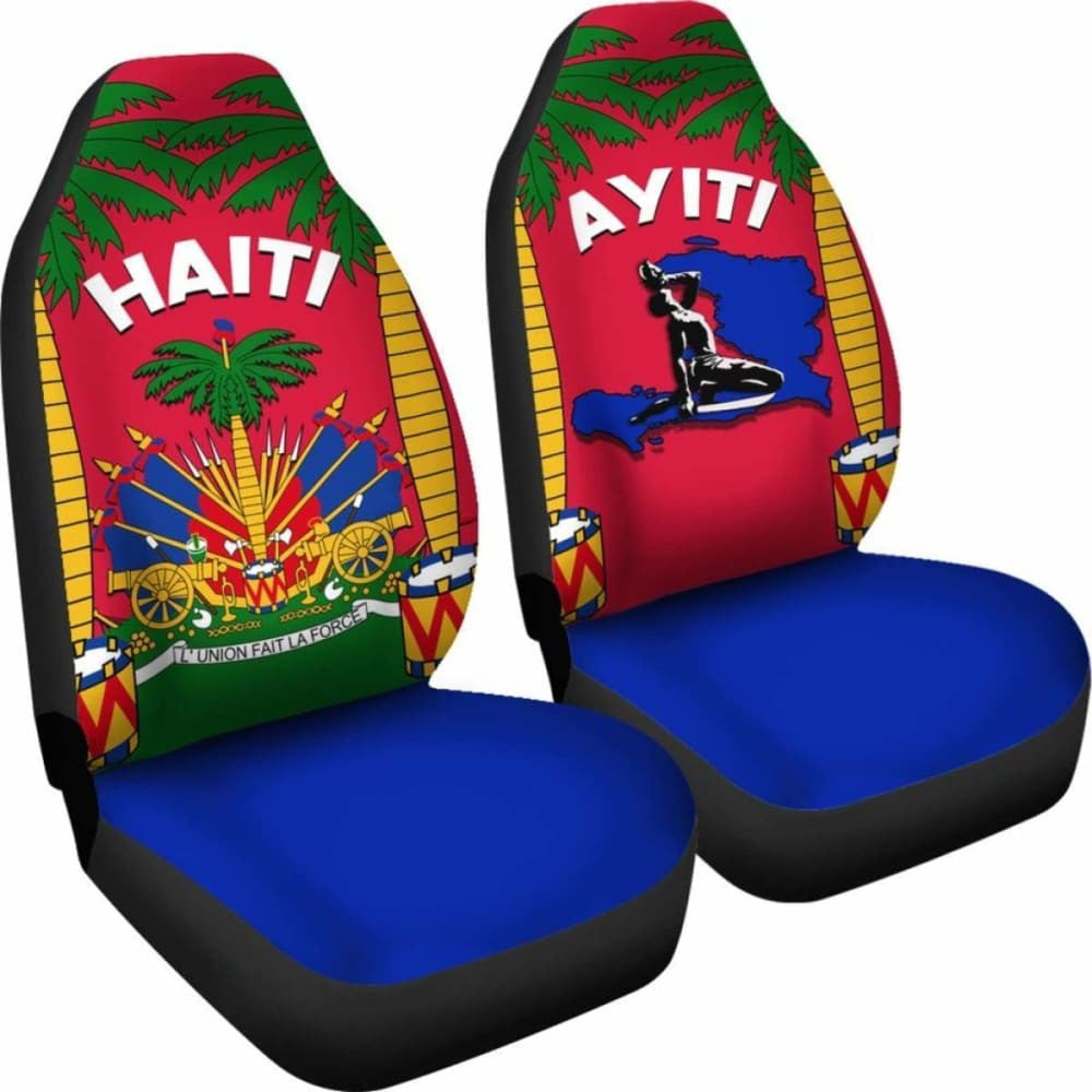 Coat Of Arms Haiti Car Seat Covers - Le Marron Inconnu