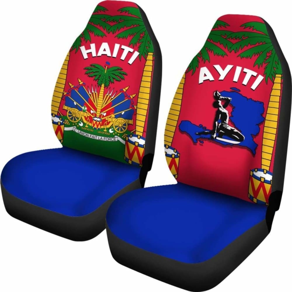 Coat Of Arms Haiti Car Seat Covers - Le Marron Inconnu
