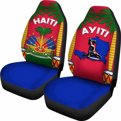 Coat Of Arms Haiti Car Seat Covers - Le Marron Inconnu
