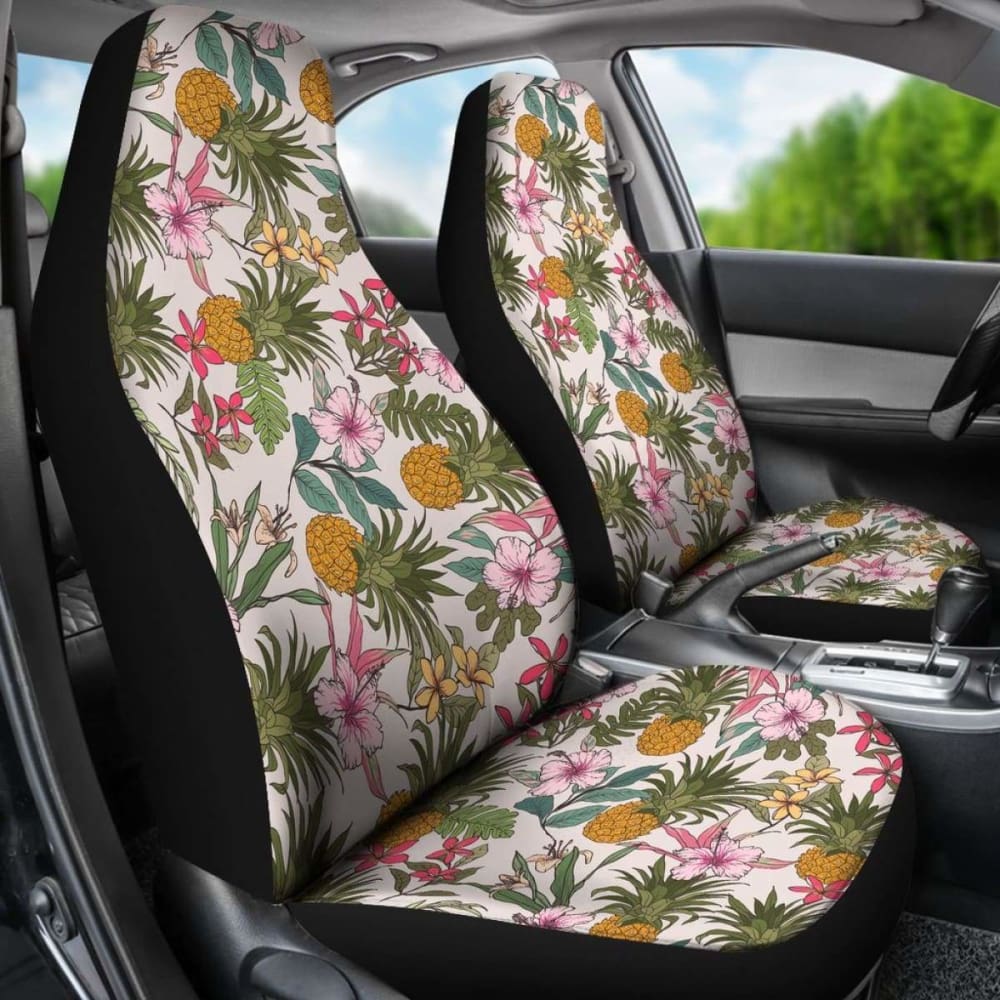 Hawaii Pineapple Tropical Car Seat Covers