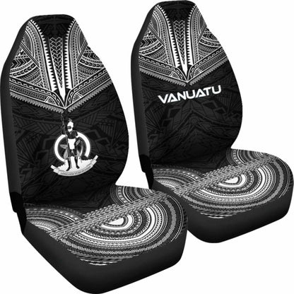 nuatu Car Seat Cover - nuatu Coat Of Arms Polynesian Chief Tattoo Black Version -