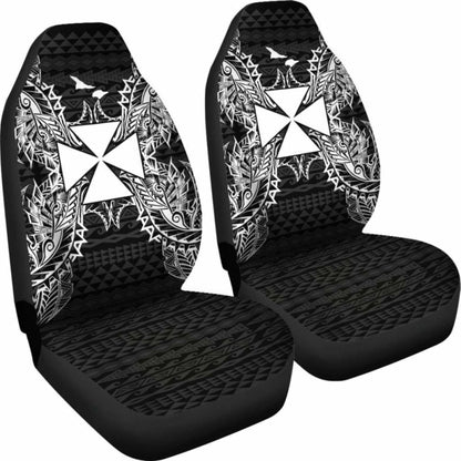 Wallis And Futuna Polynesia Car Seat Cover Map Black