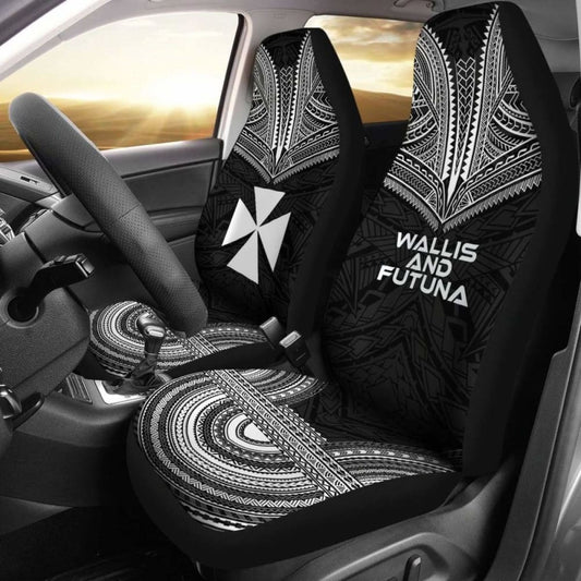 Wallis And Futuna Polynesian Chief Car Seat Cover Black Version