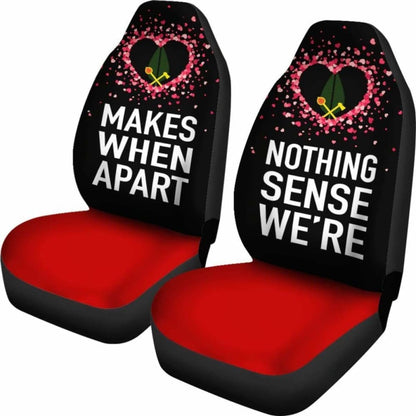 (Alo) Wallis And Futuna Car Seat Covers Couple Valentine Nothing Make Sense (Set Of Two)
