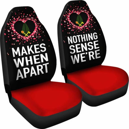 (Alo) Wallis And Futuna Car Seat Covers Couple Valentine Nothing Make Sense (Set Of Two)