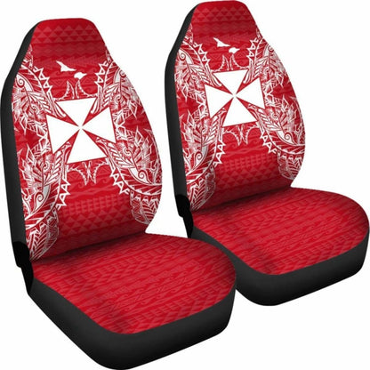Wallis And Futuna Polynesia Car Seat Cover Map Red White