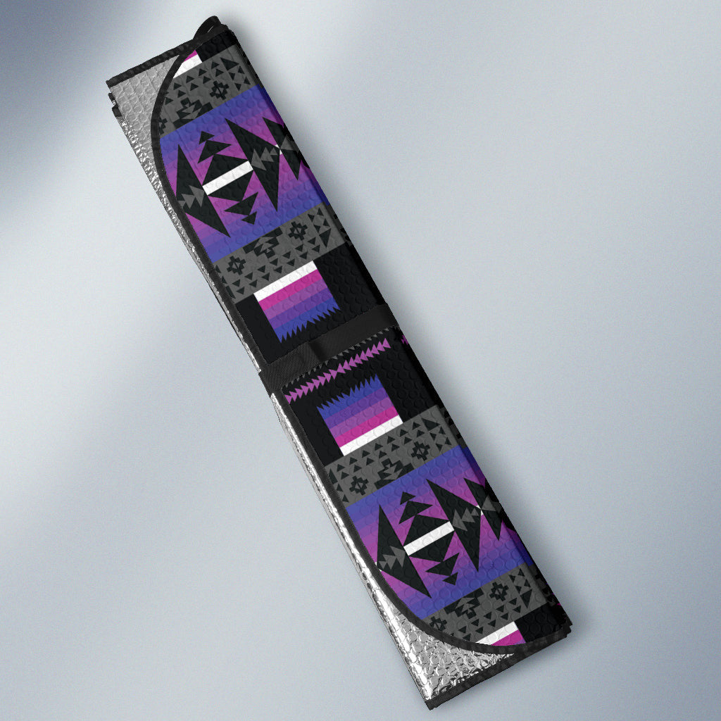 Seven Tribes Purple Car Auto Sun Shades