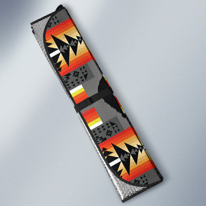 Seven Tribes Black And White Bear Car Auto Sun Shades