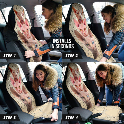 Amazing Car Accessories Decoration Sphynx Car Seat Covers