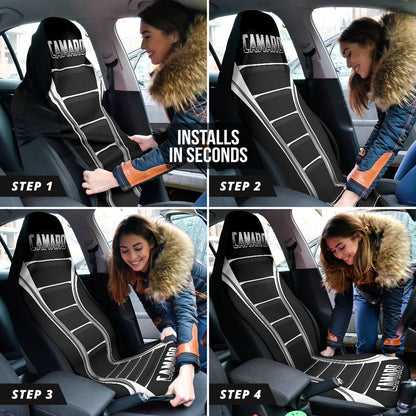 Camaro Gloss Black Car Seat Covers