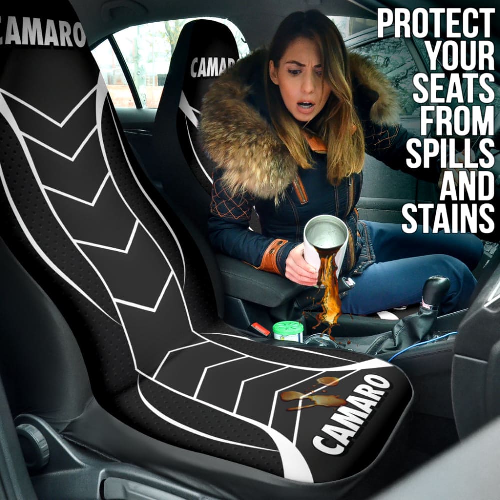 Camaro Gloss Black Car Seat Covers