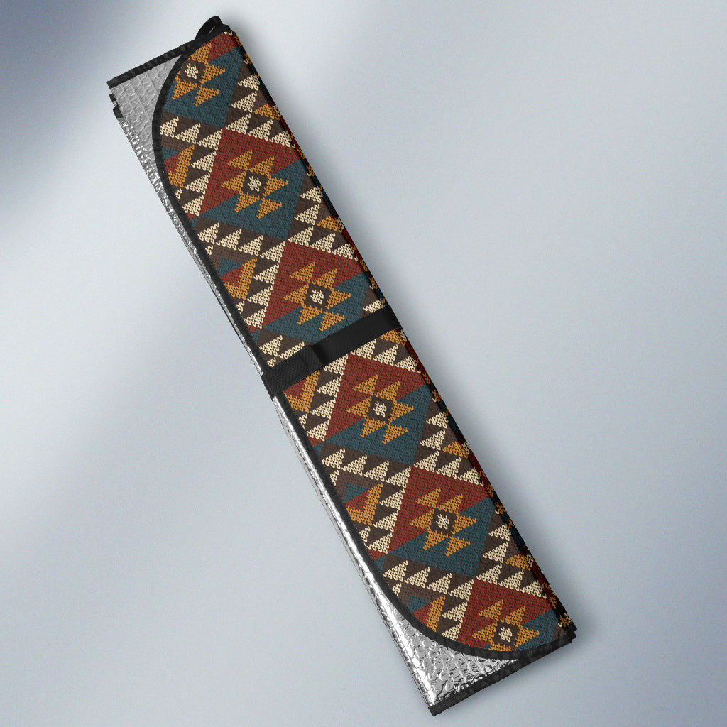 Colorful Boho Chic Bohemian Aztec Pattern Car Auto Sun Shades