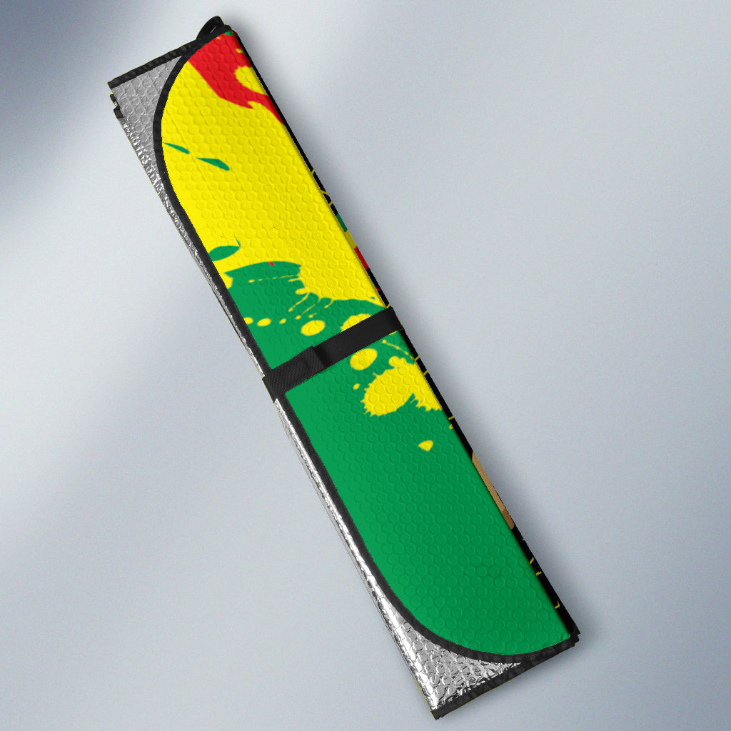 Lion Irie Rastafari Car Auto Sun Shades Jah Bless