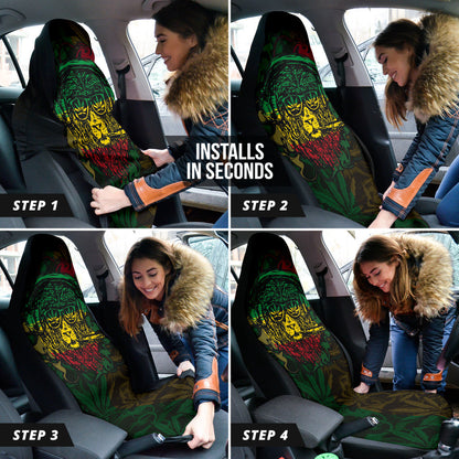 Jamaica and Rasta Lion Car Seat Covers