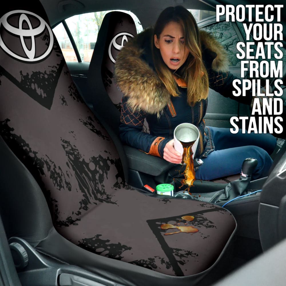 Black And Grey Toyota Amazing Style Car Seat Covers Custom