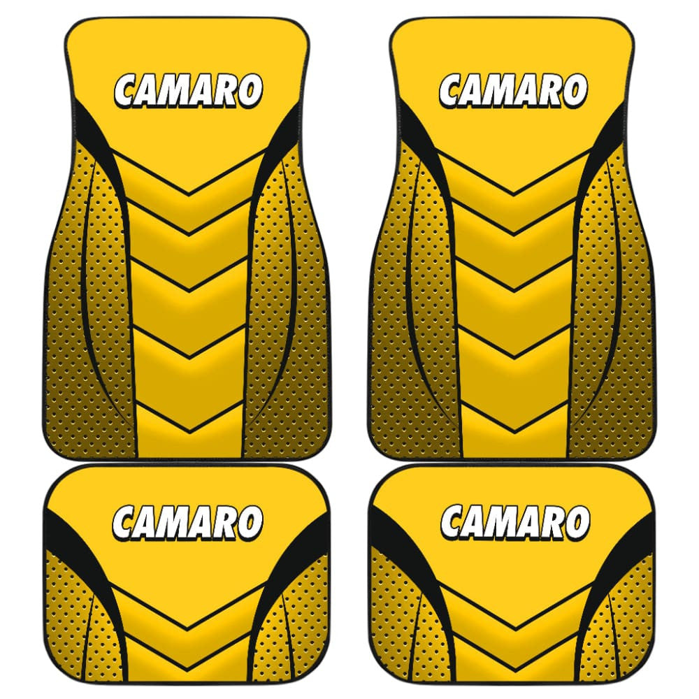 Camaro Yellow Car Floor Mats