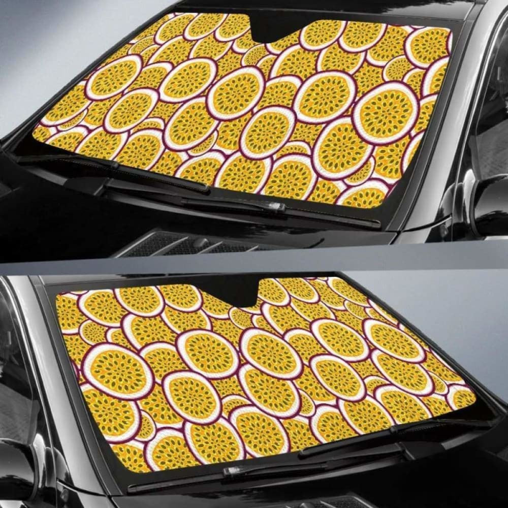 Passion Fruits Slice Pattern Car Auto Sun Shades
