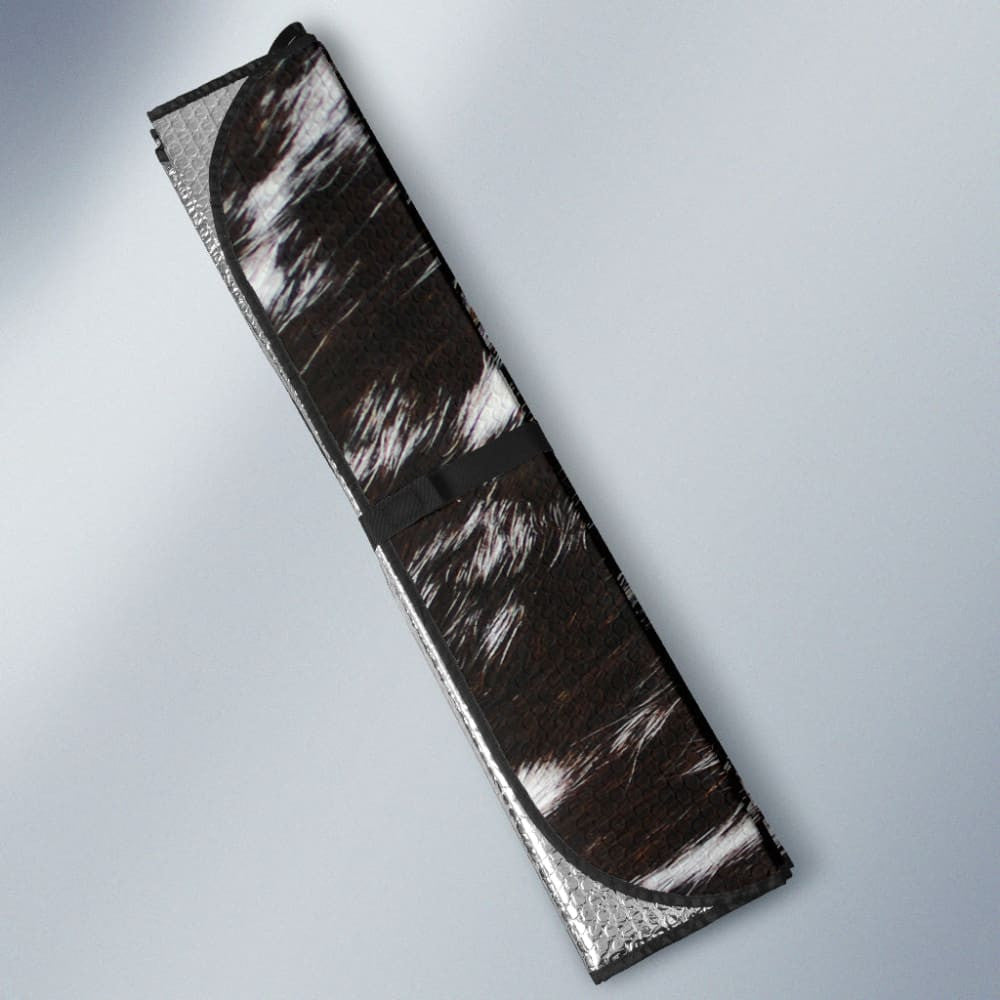 Amazing Best Gift Brown Cowhide Print Car Auto Sun Shades Custom