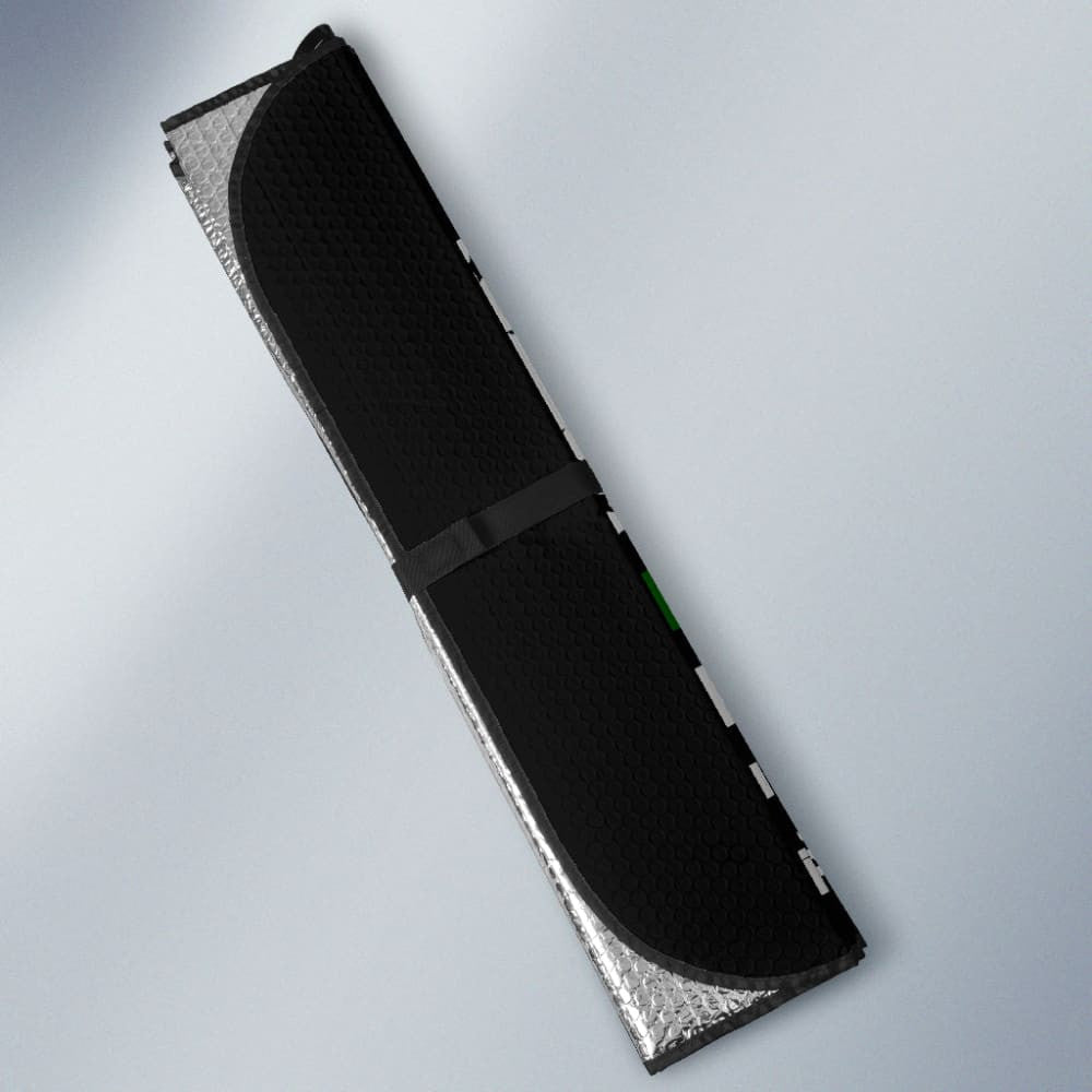 Military Green Thin Line American Flag Car Auto Sun Shades