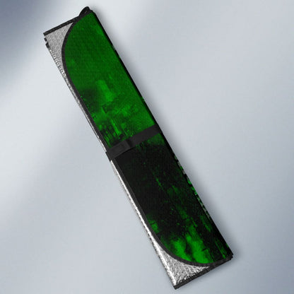 Gothic Green Skull Car Auto Sun Shades