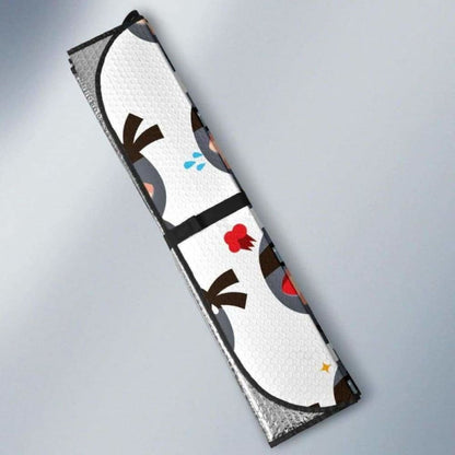 Cute Ninja Design Pattern Car Auto Sun Shades