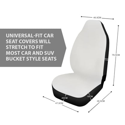 Pink Ribbon Canvas Breast Cancer Car Seat Covers