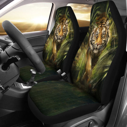 Amazing Tiger Print Car Seat Covers
