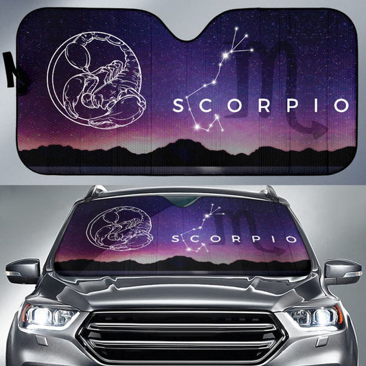 Zodiac Scorpio Nite Car Auto Sun Shades