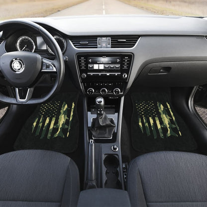 Amazing Green American Flag Car Floor Mats