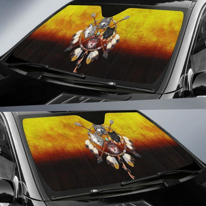 Wolves Warrior Native American Pride Auto Sun Shades