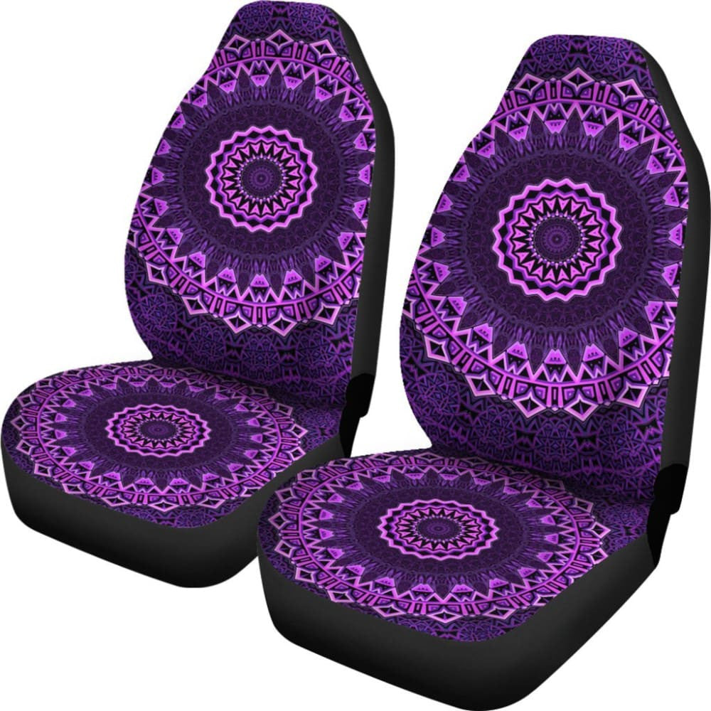Purple Mandala Car Seat Covers